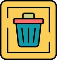 Trash Sign Vector Icon