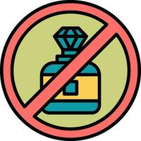 No perfume vector icono