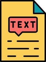 Text Vector Icon