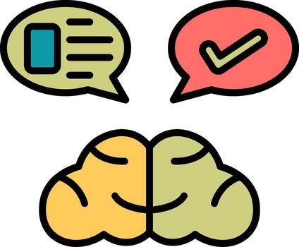 icono de vector de pensamiento