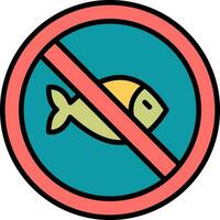 No Fishing Vector Icon