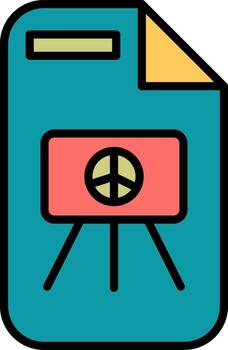 icono de vector de presentación