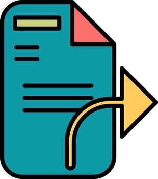 Send File Vector Icon