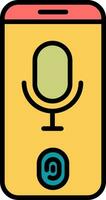 Voice Recognition Vector Icon