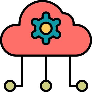 Cloud Computing Vector Icon