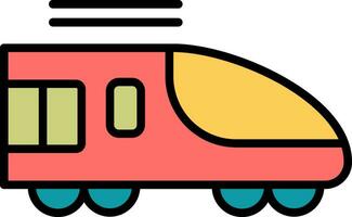 High Speed Train Vector Icon