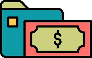 icono de vector de carpeta