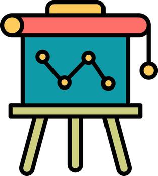 icono de vector de presentación