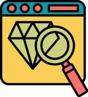 magnifying glass Vector Icon