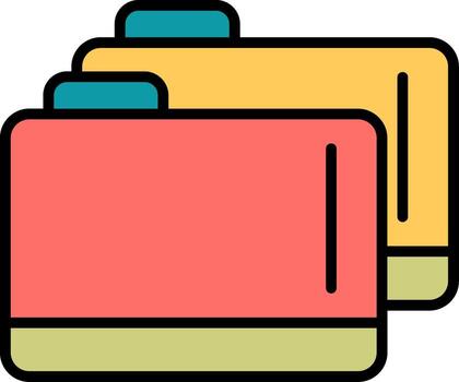 icono de vector de carpeta