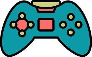 icono de vector de controlador de juego