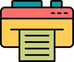 icono de vector de impresora