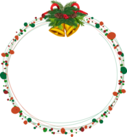 Noël couronne illustration sur transparent Contexte. png