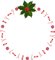 Noël couronne illustration sur transparent Contexte. png