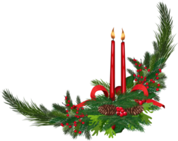 Noël couronne illustration sur transparent Contexte. png