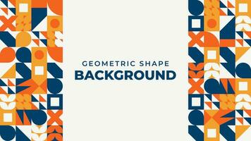 abstract flat geometric mosaic tile background vector