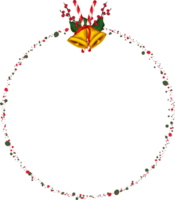 Noël couronne illustration sur transparent Contexte. png