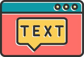 Text Vector Icon