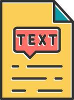 Text Vector Icon