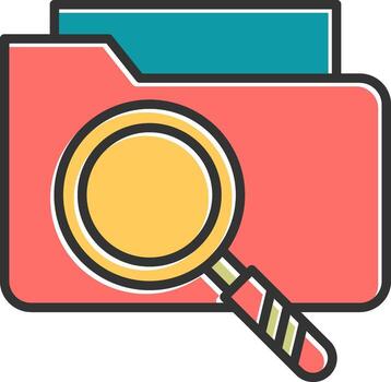 icono de vector de carpeta