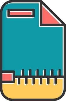 icono de vector de archivo zip