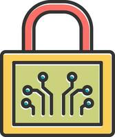 icono de vector de bloqueo
