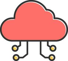 Cloud Computing Vector Icon