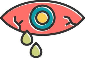 Watery Eye Vector Icon