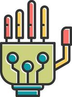 Robotic Hand Vector Icon