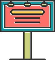 Billboard Vector Icon