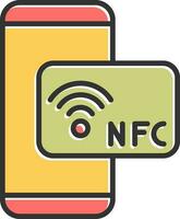 nfc vector icono