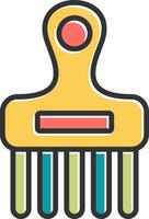 Afro Comb Vector Icon