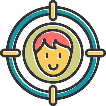 icono de vector de destino