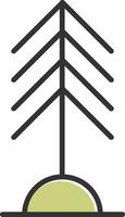 icono de vector de árbol de pino