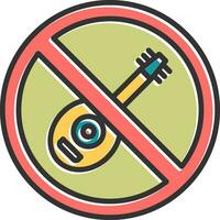 No Lute Vector Icon