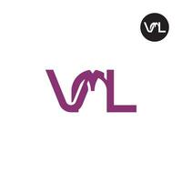 Letter VML Monogram Logo Design vector