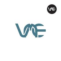 Letter VME Monogram Logo Design vector