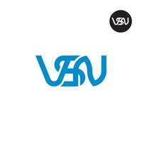 Letter VSN Monogram Logo Design vector