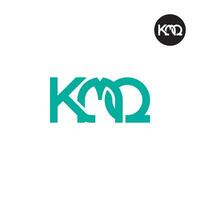 Letter KMQ Monogram Logo Design vector
