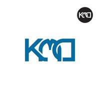 Letter KMD Monogram Logo Design vector