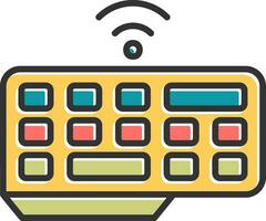 Wireless Keyboard Vector Icon