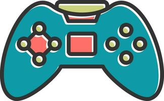 icono de vector de controlador de juego