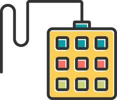 Keypad Vector Icon