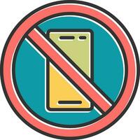 No Phone Vector Icon