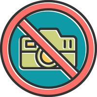 No Camera Vector Icon