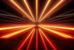 Ai Generative Yellow and red Neon illuminated futuristic backdrop realistic image- ultra hd- high design photo