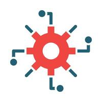 Automate Vector Glyph Two Color Icon For Personal And Commercial Use.