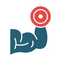 Brawn Vector Glyph Two Color Icon For Personal And Commercial Use.