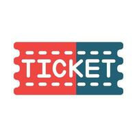 Ticket Vector Glyph Two Color Icon For Personal And Commercial Use.