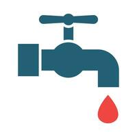 Tap Vector Glyph Two Color Icon For Personal And Commercial Use.